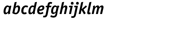 ITC Officina Sans Hellenic Bold Italic Font LOWERCASE