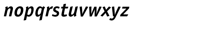 ITC Officina Sans Hellenic Bold Italic Font LOWERCASE