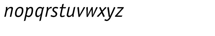 ITC Officina Sans Hellenic Book Italic Font LOWERCASE
