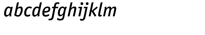 ITC Officina Sans Medium Italic Font LOWERCASE