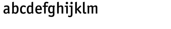 ITC Officina Sans Medium Font LOWERCASE