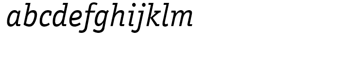 ITC Officina Serif Book Italic Font LOWERCASE