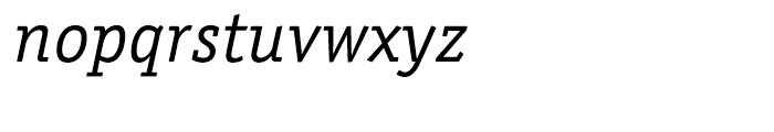 ITC Officina Serif Hellenic Book Italic Font LOWERCASE