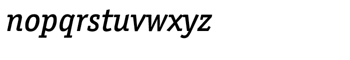 ITC Officina Serif Medium Italic Font LOWERCASE