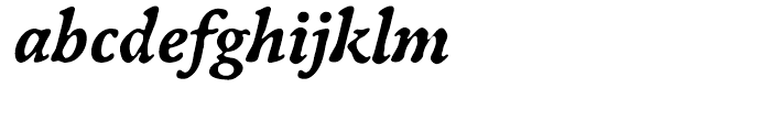 ITC Oldbook Bold Italic Font LOWERCASE