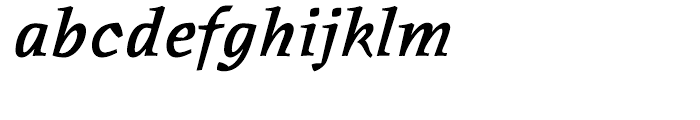 ITC Oldrichium Demi Italic Font LOWERCASE