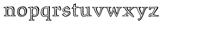 ITC Oldrichium Engraved Font LOWERCASE