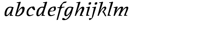 ITC Oldrichium Italic Font LOWERCASE