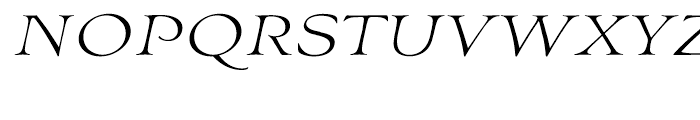 ITC Outpost Italic Font UPPERCASE