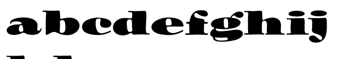 ITC Ozwald Regular Font LOWERCASE