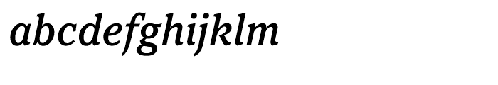 ITC Pacella Medium Italic Font LOWERCASE