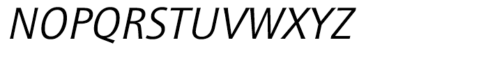 ITC Quay Sans Book Italic Font UPPERCASE