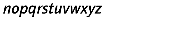 ITC Quay Sans Medium Italic Font LOWERCASE