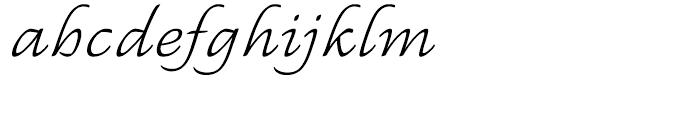 ITC Regallia Regular Font LOWERCASE