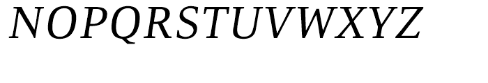 ITC Resavska Medium Italic Font UPPERCASE