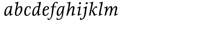 ITC Resavska Medium Italic Font LOWERCASE