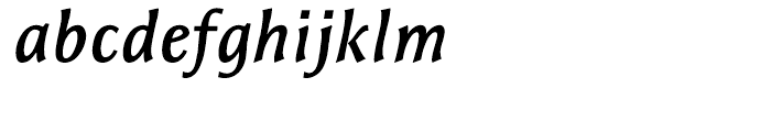 ITC Resavska Sans Bold Italic Font LOWERCASE