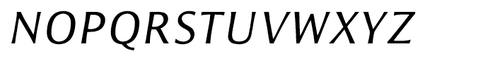 ITC Resavska Sans Medium Italic Font UPPERCASE