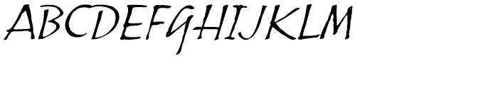 ITC Skylark Italic Font UPPERCASE