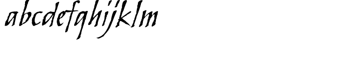 ITC Skylark Italic Font LOWERCASE