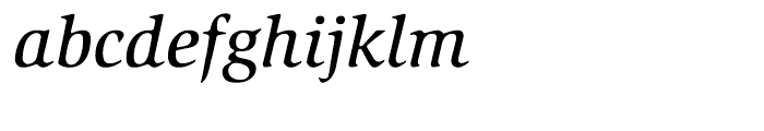 ITC Slimbach Medium Italic Font LOWERCASE