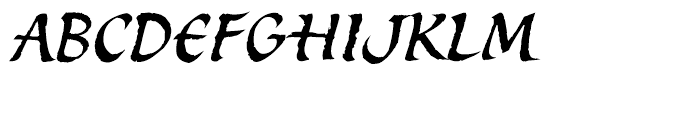 ITC Spirit Italic Font UPPERCASE