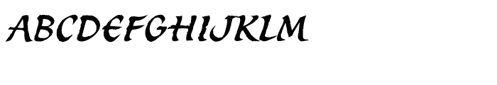 ITC Spirit Italic Font LOWERCASE