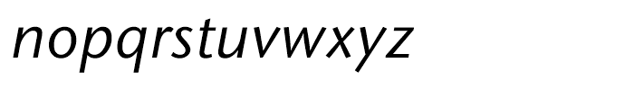 ITC Stone Humanist Medium Italic Font LOWERCASE