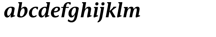 ITC Stone Informal Semi Bold Italic Font LOWERCASE
