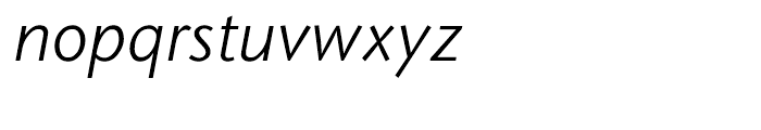 ITC Stone Sans Hellenic Book Italic Font LOWERCASE