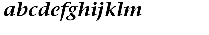 ITC Stone Serif Semibold Italic Font LOWERCASE