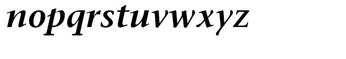 ITC Stone Serif Semibold Italic Font LOWERCASE