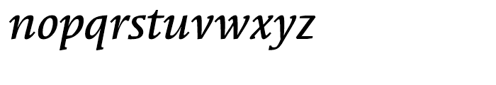 ITC Syndor Medium Italic Font LOWERCASE