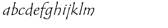ITC Tempus Sans Italic Font LOWERCASE