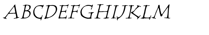 ITC Tempus Serif Italic Font UPPERCASE