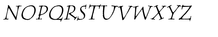 ITC Tempus Serif Italic Font UPPERCASE