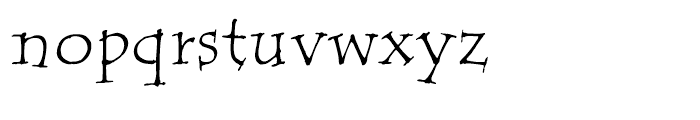 ITC Tempus Serif Regular Font LOWERCASE