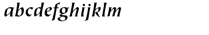 ITC Tiepolo Bold Italic Font LOWERCASE