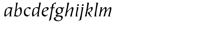 ITC Tiepolo Book Italic Font LOWERCASE