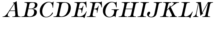ITC Tiffany Medium Italic Font UPPERCASE