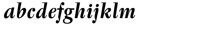 ITC Tyfa Bold Italic Font LOWERCASE
