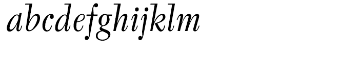 ITC Tyfa Book Italic Font LOWERCASE