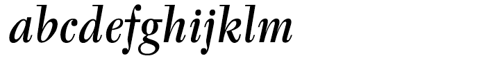 ITC Tyfa Medium Italic Font LOWERCASE