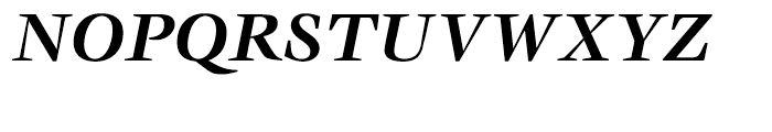 ITC Veljovic Bold Italic Font UPPERCASE