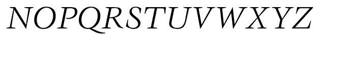ITC Veljovic Book Italic Font UPPERCASE
