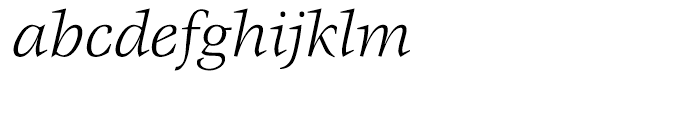 ITC Veljovic Book Italic Font LOWERCASE