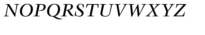 ITC Veljovic Medium Italic Font UPPERCASE