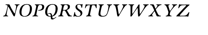 ITC Zapf International Medium Italic Font UPPERCASE