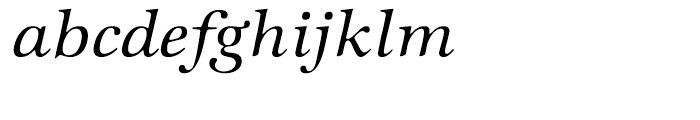 ITC Zapf International Medium Italic Font LOWERCASE