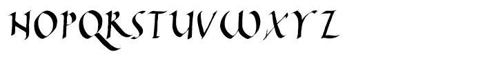 Italic Hand Regular Font UPPERCASE